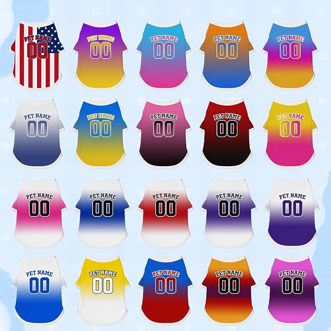 Custom Dog Shirt Personalized Pet Jersey Shirts - Image 2
