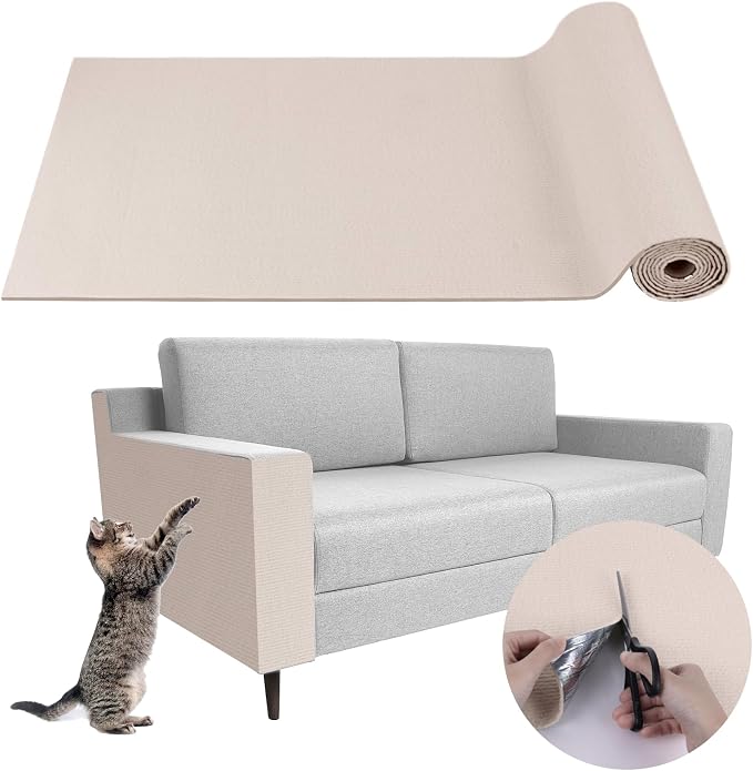 Climbing Cat Scratcher Mat Trimmable Cat Scratching Post Carpet 78.7’’x15.8’’ by LSGCQ