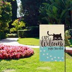 Cats Welcome People Tolerated Garden Flag, Pet Lover Porch Flag, Outdoor Home - Image 4