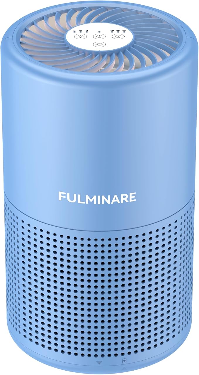 FULMINARE Air Purifiers for Home Bedroom H13 HEPA Air Purifier, 3 Speeds by PureAirPowerfulSound