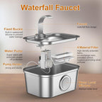 Bobo&Dragon 3.5L/124oz Stainless Steel Cat Water Fountain - Image 6