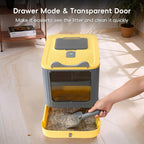 Upgraded Fully Enclosed Cat Litter Box - Image 5