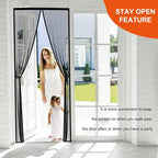 Fiberglass Magnetic Screen Door Fit Door Size 36 x 96 in- Heavy Duty Fiberglass - Image 3
