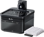 DownyPaws Battery Operated Cat Water Fountain, 84oz/2.5L Fursink Wireless Cat by DownyPaws