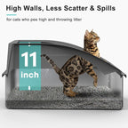 2 Pack Stainless Steel Litter Box | XL Enclosed Cat Litter Boxes - Image 2