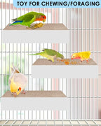 KATUMO Bird Toys, 7.8 Inch Paper Parakeet Shredding Chewing Toys Parrot Perch - Image 5