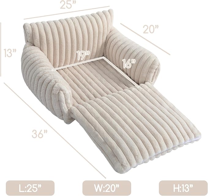Hollypet Cat Bed Fluffy Plush Mutifuctional Double-Layer Soft Pet Couch - Image 3