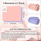 2 Blankets, Dog Cat Pet Blanket, Soft Warm Fleece, - Image 2