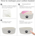 Dog Toy Box Woven Basket, Dog Toys Basket, Dogs Organization and Storage - Image 4