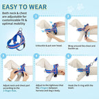 SlowTon No Pull Small Dog Harness and Leash Set, Puppy Soft Vest Harness Neck & - Image 9