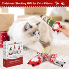 Retro Shaw Christmas Cat Toys, Xmas Catnip Toys - Image 3