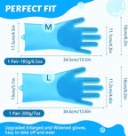 Pecute Pet Grooming Gloves Large, Heat Resistant Cat Bathing Gloves - Image 6