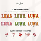VIOLAVA Custom Cat Embroidered Christmas Sweatshirt – Personalized Pet Name - Image 5