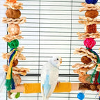 Bird Swings Toys for Parakeets Parrot, Natural Bird Perch Cage Hanging Chew - Image 7