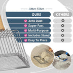 Cat Litter Scoo Easy Use Metal Litter Scoop - Image 2