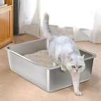 Stainless Steel Litter Box, Medium Metal Litter Box - Image 5