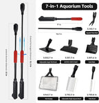 Aquarium Cleaning Tools, 7 in 1 Fish Tank Cleaning Kit - Image 4