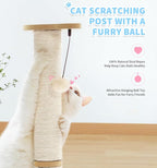 Made4Pets Cat Scratching Post Cat Scratcher Kitten Toys - Image 4