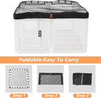 PJYuCien Dog Playpen Mesh Top Cover, Fits 24 Inch 8 Panels Regular Square - Image 7