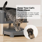 Cat Ramp for Litter Box Elevated Litter Ramp for Cat Litter Boxes, Washable - Image 8