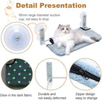 Glow in The Dark Cat Window Perch, Large Foldable Hammock Bed - Image 5