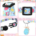 3 PCS Easter Cat Collars with Bow Tie and Bell, Spring Cat Collars Eggs Rabbit - Image 2