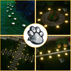 3pcs-Solar Paw Print Lights, Wireless of Cat Dog Animal Solar Lights Outdoor - Image 7