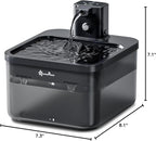 DownyPaws Cat Water Fountain Cordless, 84oz/2.5L Fursink Wireless Pet Water - Image 10