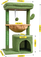 SYANDLVY Cactus Cat Tree for Indoor Cats, Modern Cat Furniture - Image 3