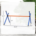 PawHut 4 Pieces Dog Agility Training Equipment, Dog Agility Course Backyard Set - Image 3