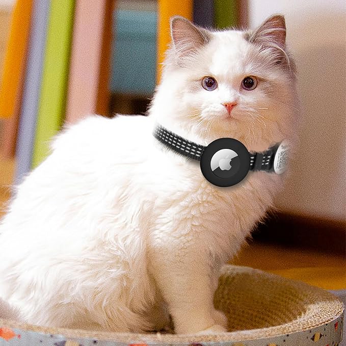 Reflective AirTag Cat Collar Breakaway, TAGHELP GPS Cat Collar - Image 6