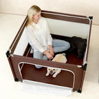 EHEYCIGA 42x42x26 Inches Puppy Playpen Without Top Cover - Image 9