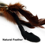 TTcat 2 Pcs Real Feather Cat Bird Toys Realistic Simulation Bird Cat Toys - Image 6
