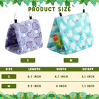 4 Pcs Winter Warm Bird Nest for Cage Plush Birds Hanging Snuggle Cave 6.7" and - Image 2
