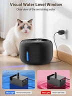 SIBAYS Cat Water Fountain, 3.5L/118oz Large Capacity Pet Water Fountain Cat - Image 5