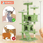 54in Cat Tree Cat Climbing Tower - Image 7
