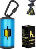 Metal Dog Poop Bag Holder w/Leash Clip|Durable Scratch-Resistant Aluminum|15 by SHAOUMAN
