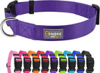 Purple Dog Collar Basic Adjustable Dog Collars by Penseepet