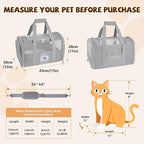 Cat Carrier Soft for Pets Up to 15 Lbs, Cat Travel Bag - Image 2