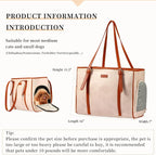 Fashion Dog Purse Pet Carrier Leather Bag - Image 2