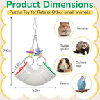 Shappy 2 Pack Rat Enrichment Toys Hanging Foraging Feeder, Interactive Treat - Image 2