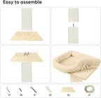 AGYM Cat Scratching Post, 32”Cat Scratcher - Image 7