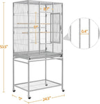 Topeakmart 53.5inch Height Large Bird Cage Extral Space Parrot Cage - Image 4