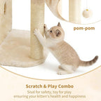 Heybly Cat Tree, 25.6-inch Cat Tower - Image 7