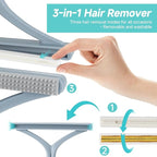 Carpet Rake for Pet Hair Removal Tool, Reusable Pet Hair Remover Broom - Image 7