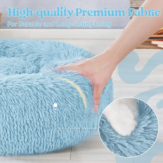 rabbitgoo Cat Beds for Indoor Cats, 20 inches Cat Bed Machine Washable - Image 6
