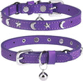 Leather Cat Collars for Boy Girl Cats by DILLYBUD