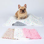 1 Pack 3 Blankets Super Soft Cute Dot Pattern Pet Blanket Flannel Throw - Image 6