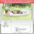 AMOSIJOY Cordless Cat Window Perch, Window Hammock - Image 2
