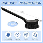 2 Pcs Bird Bath Brush Black Hard Bristle Cleaning Brush - Image 2